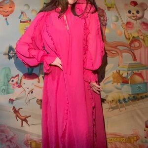 H&M chiffon pink dress with slip underneath new